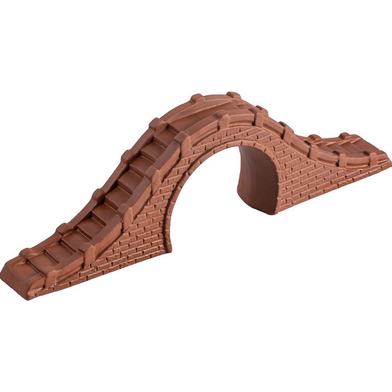 Ceramic Stone Arch Bridge Ornament for Micro Landscapes, Fish Tanks, or Zen Gardens