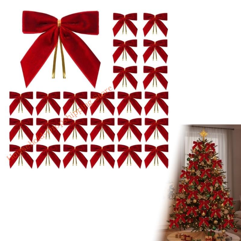 Eco Friendly Christmas Tree Bowknot Decoration Twist Knot Design Twist Knot Ornament For Festive Decor