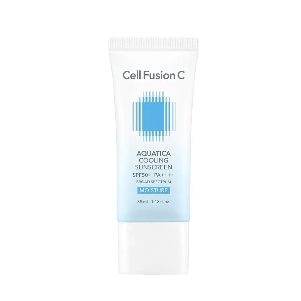 Cell Fusion C Aquatica Cooling Sunscreen Hydrating UV Protection Sunscreen Set 35 ml (+20 ml)