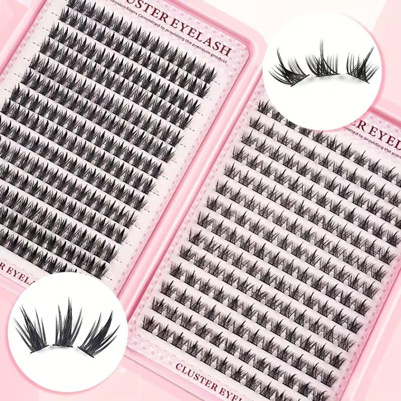 392 Pcs Eyelash Extension Kit Fluffy Eyelash Extension Kit With Lash Bond And Seal Lash Tweezers Thick Lash Clusters Wispy