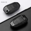 Abs Carbon Fiber Style Car Key Case Cover For Peugeot 207 208 3008 206 308 508 2008 407 5008 301 For Citroen C3 C4 C5 Berlingo