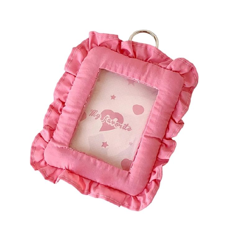 Easy Hanging Cloth Pillow Photocard Holder For Mini Photos Cards Compact Decorative Keychain Accessory