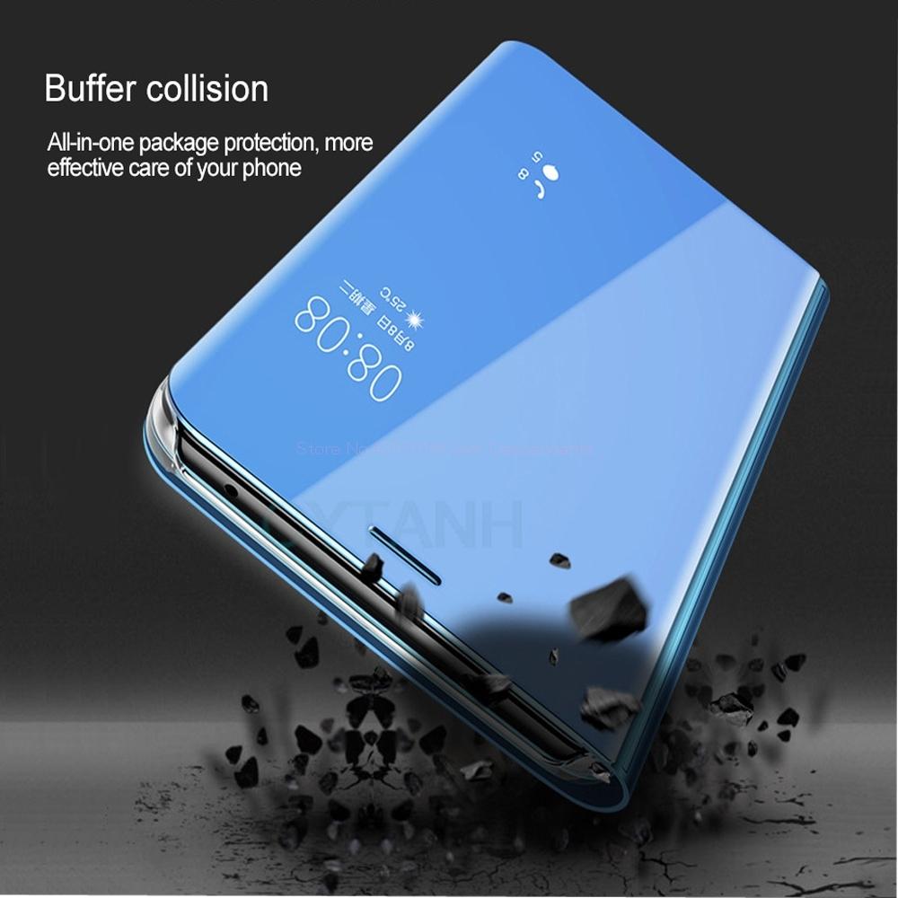 Spiegel-Klapphalter-Abdeckung Für Huawei P30 Lite Klappständer Stoßfeste Handyhülle Für Huawei P30 Pro Sturzschutz Stoßfänger Capa