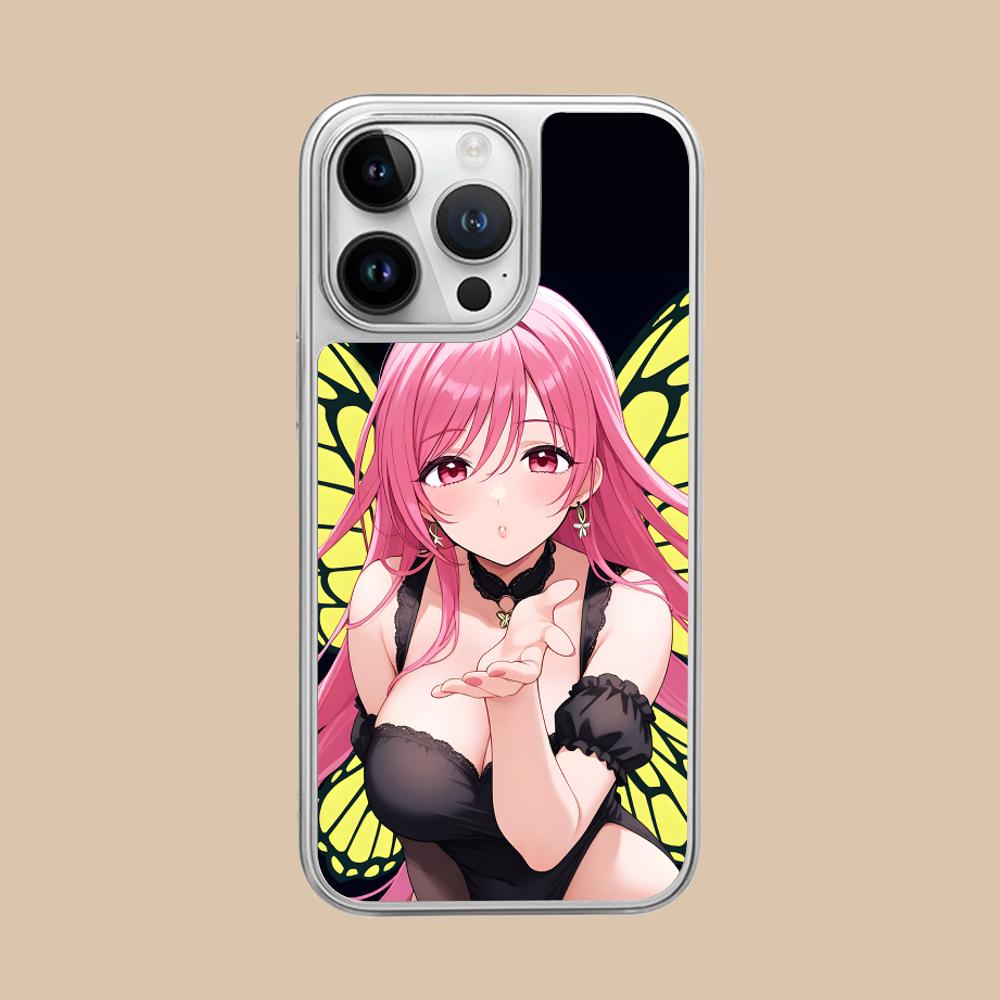 

Rosario Vampire Moka Akashiya Phone Case for iPhone 17 16 15 14 13 12 11 Air Pro Max Plus Silver Plating Colorful Cover Cover iPhone 11