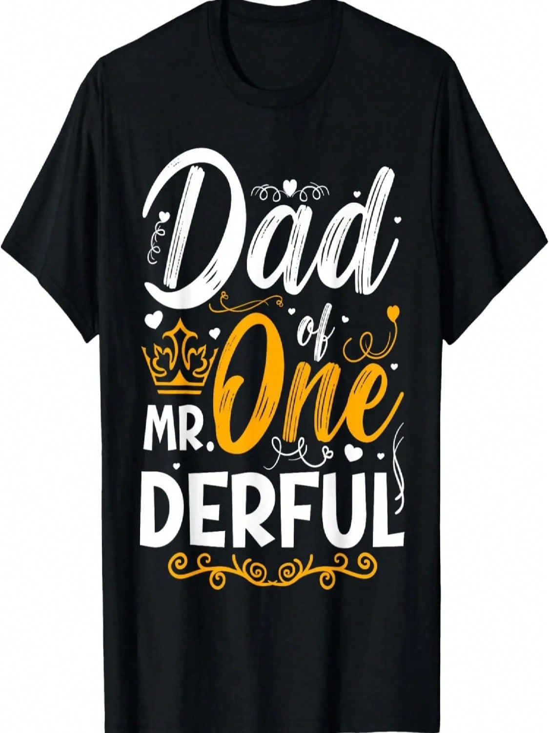 Dad Of Mr One Derful Party Matching Family 1st Birthday T-Shirt S разноцветный