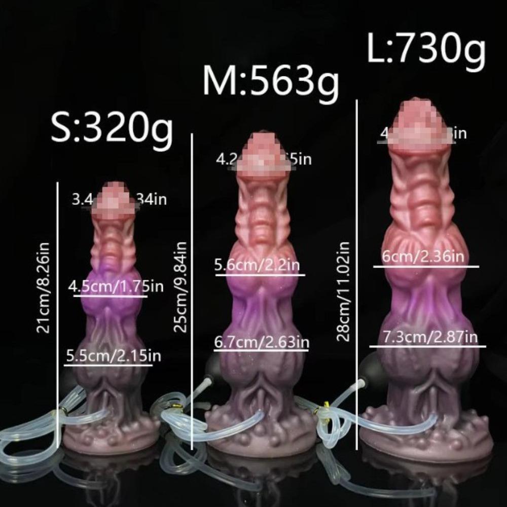 Realistic Silicone Dildo for Women, Press Spray Cum, Liquid Silicone, Anal Plug, Adult Sex Toy
