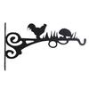 Wall Plant Hanger Metal Coated Wall-mounted Hook Rust-Proof Indoor Outdoor Bracket