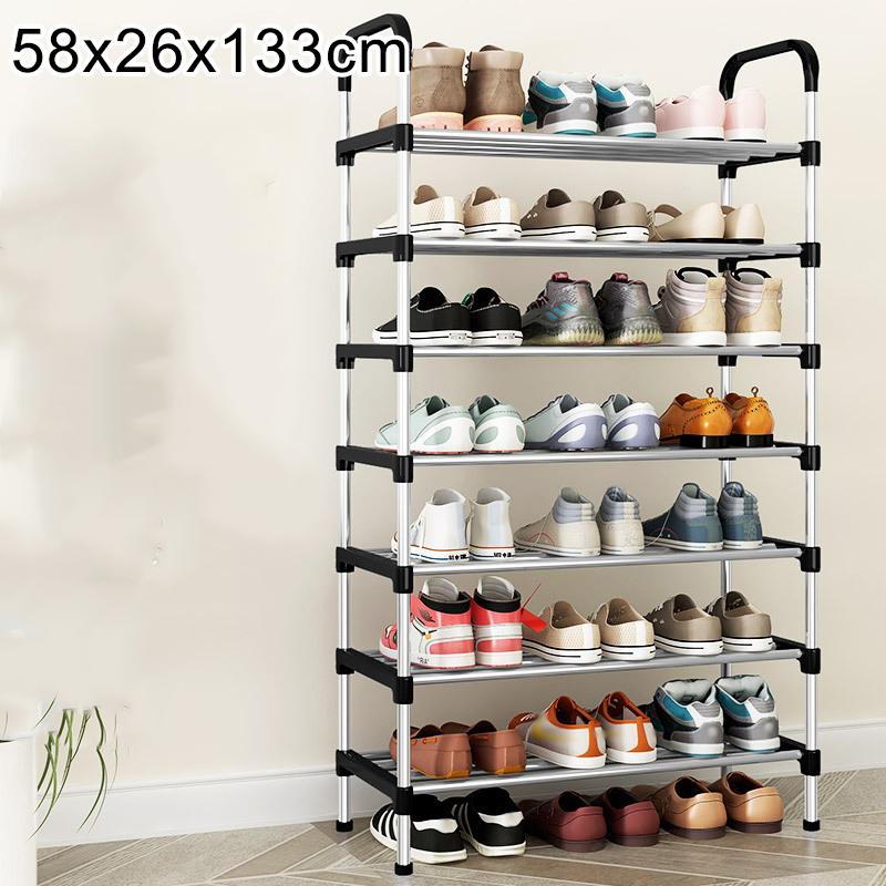 3-8Floor Simple Shoe Rack Multi Layer Dustproof Household Doorstep Shoe Cabinet Storage Space Saving Assembly Of Small Shoe Rack
