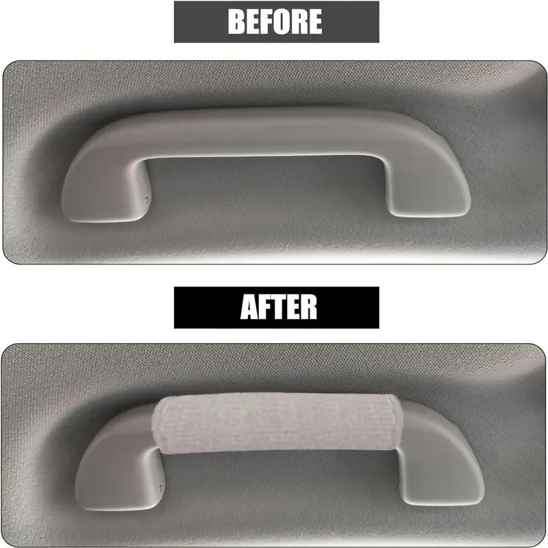 Durable Plush Car Roof Armrest Non-slip Auto Interior Car Handle Protector Pull Handle Cover Universal Amagi