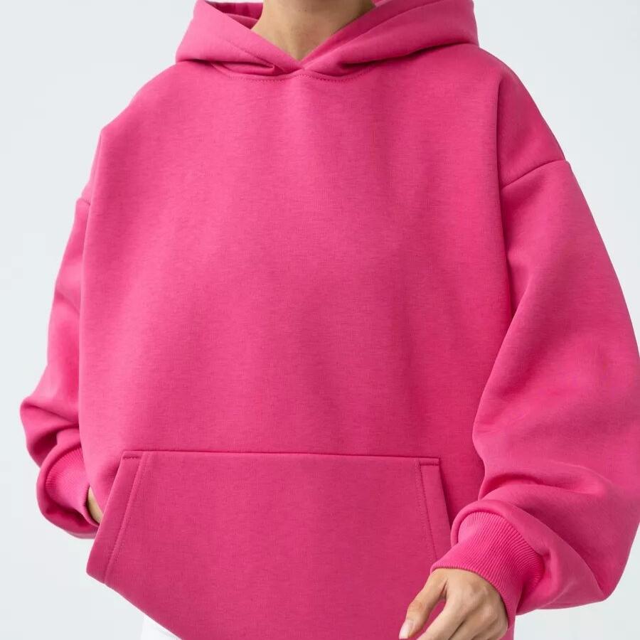 Women's Long-sleeve Hooded Sweatshirt for Autumn/winter – Loose and Casual Top