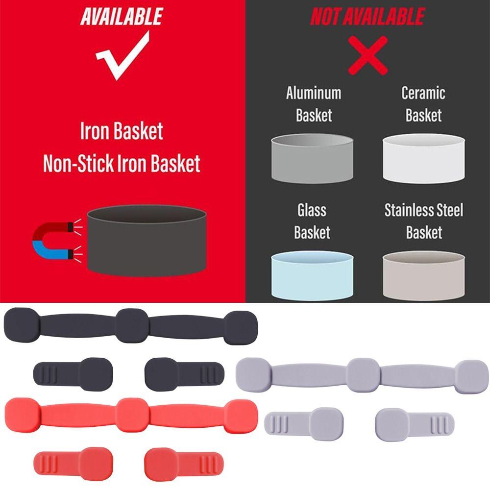 1pc Fixation Air Fryer Magnet Silicone Buckle Non-Scratch Paper Holder  for Parchment Paper