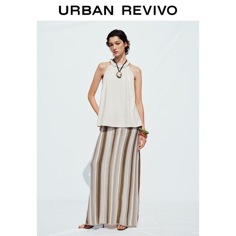 UR Women's Pleated Loose Sleeveless Blouse Shirt