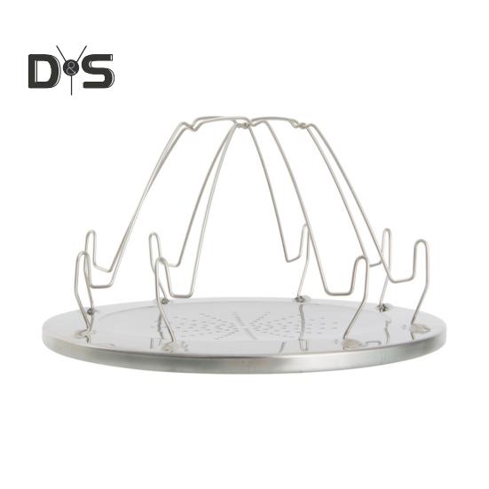 

Подставка для тостера из нержавеющей стали для кемпинга, тостер для 4 ломтиков хлеба, портативная подставка для тостера для пикника и походов серебряный