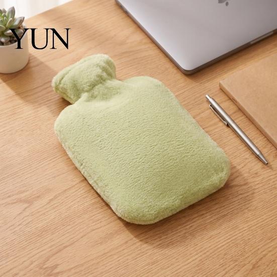 Lightweight Hot Water Bag PVC Bottle with Plush Cover, 1000/2000ML Leakproof Bag, 2000ML Cold Compress Pouch for Shoulder, Back, Hand, Legs,