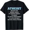 Neues limitiertes Atheismus, Lustiges Atheisten Anti-Religion T-Shirt