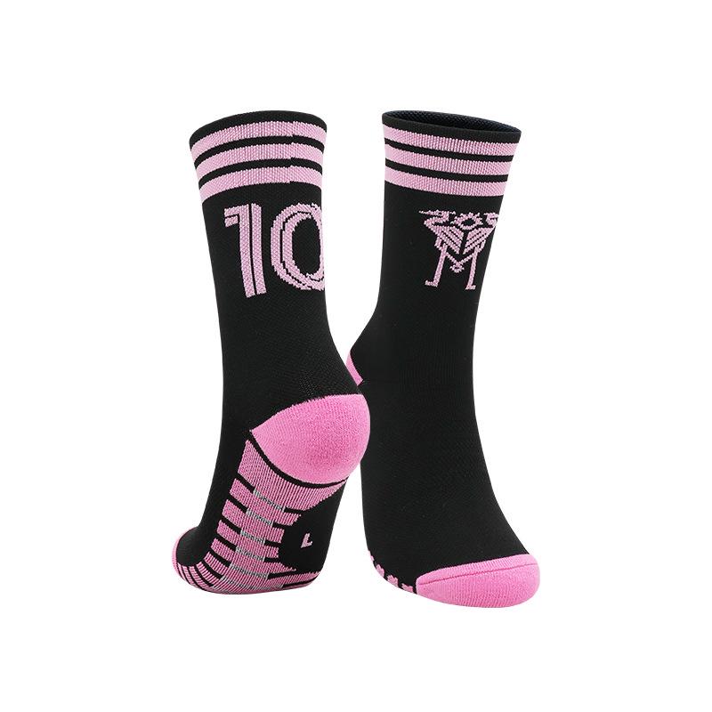 Men's Professional Anti-Slip Mid-Calf Football Socks with Towel Bottom for Training and Casual Sports