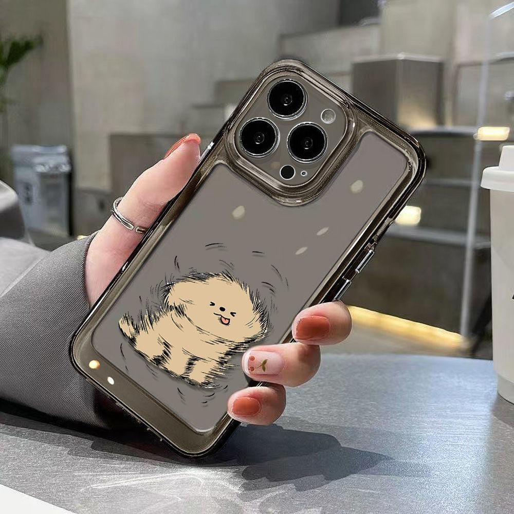 Yellow head-shaking dog is suitable for iPhone17promax Apple 16 mobile phone case 14/13 cute pet 15 couple models