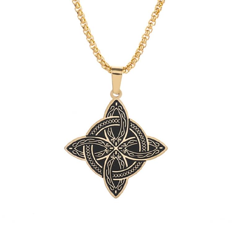 Damen Hexerei Edelstahl Choker Halsketten Vintage Amulette Schmuck Geschenk