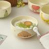 Ceramic Rice Bowl Hand-Painted Bread Fruit Pattern Serving Bowl Microwave Dishwasher Safe Kitchenware for Soup Rice Oatmeal