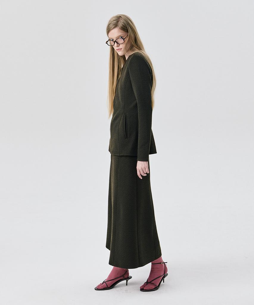 WNDERKAMMER Round Poket Skirt_Brown