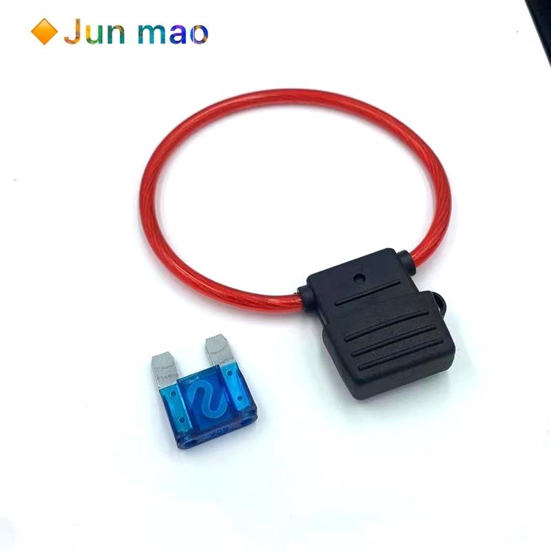 1set Inline Auto Blade Fuse Holder 8AWG Fuse Holder MAXI Fuse Holder With 26cm Wire Plastic Cover with 60A MAXI FUSE 120A