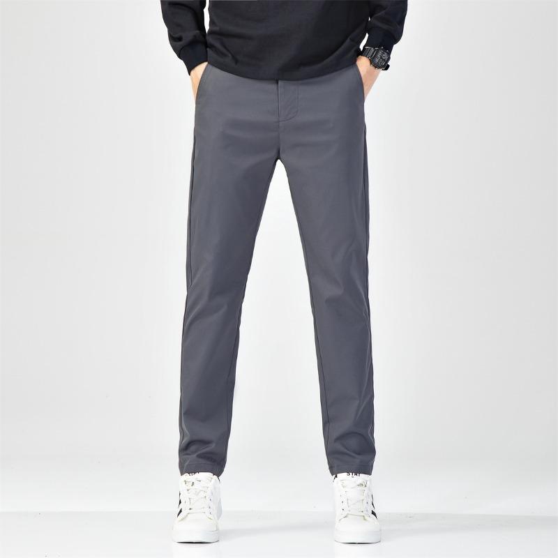 Pants Men's Autumn and Winter New Men's Anti-Wrinkle Business Casual Pants Fashion Versatile Loose Straight High Men's Pants