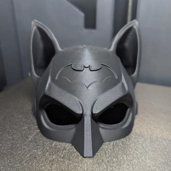Cat Bat Mask Reusable Cat Cosplay Mask Lightweight Bat Kitty Mask for Halloween Parties Fun Photo Prop