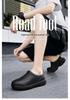 Men's and Women's Chef Shoes: Spring/Autumn Kitchen, Nursing, and Rain Boots, Breathable Black, Ideal for Summer and Postpartum.