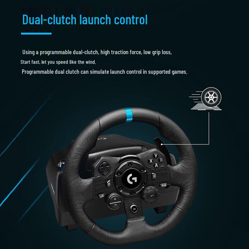 Logitech G923 Racing Wheel and Pedals for PC