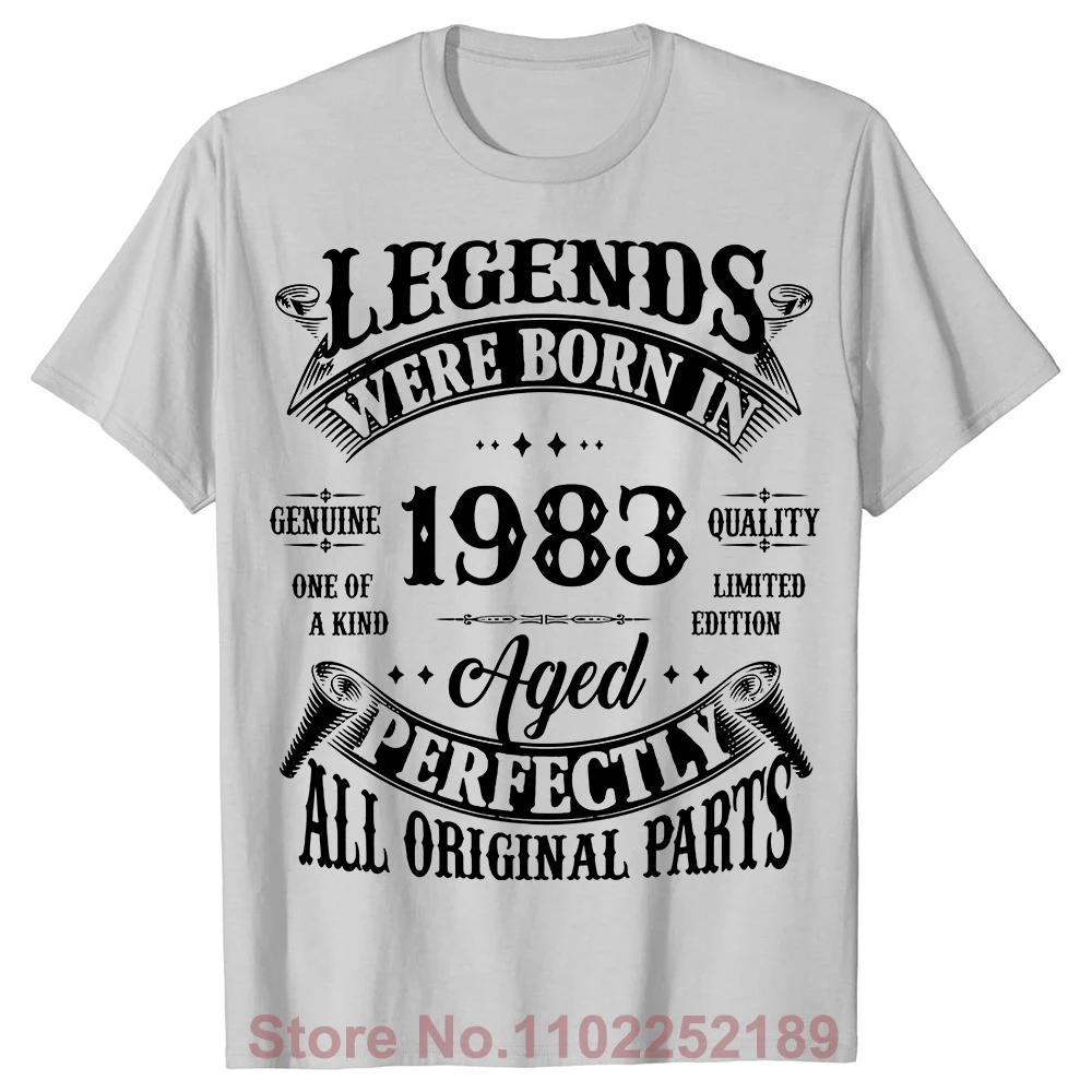 40. ročník Vintage legendy narozené v roce 1983 40 let staré trička grafické bavlna streetwear krátký rukáv dárky k narozeninám