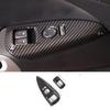 Carbon Fiber ABS Window Glass Lift Buttons Frame Trim For Corvette C6 2005-2013
