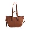 Soft-faced pu wing bag, new one-shoulder underarm bag, portable large bag, women's large-capacity tote women's bag.