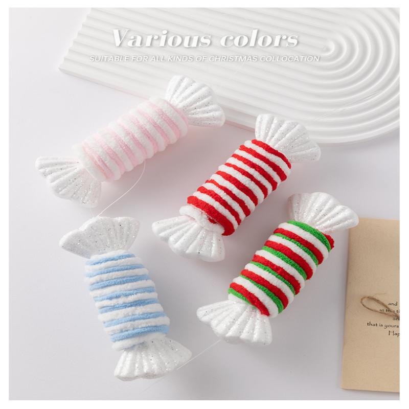 Colorful Candy Cane Xmas Tree Decorations Festive Striped Lightweight Christmas Pendants 2025 Xmas Decorations For Home Decors