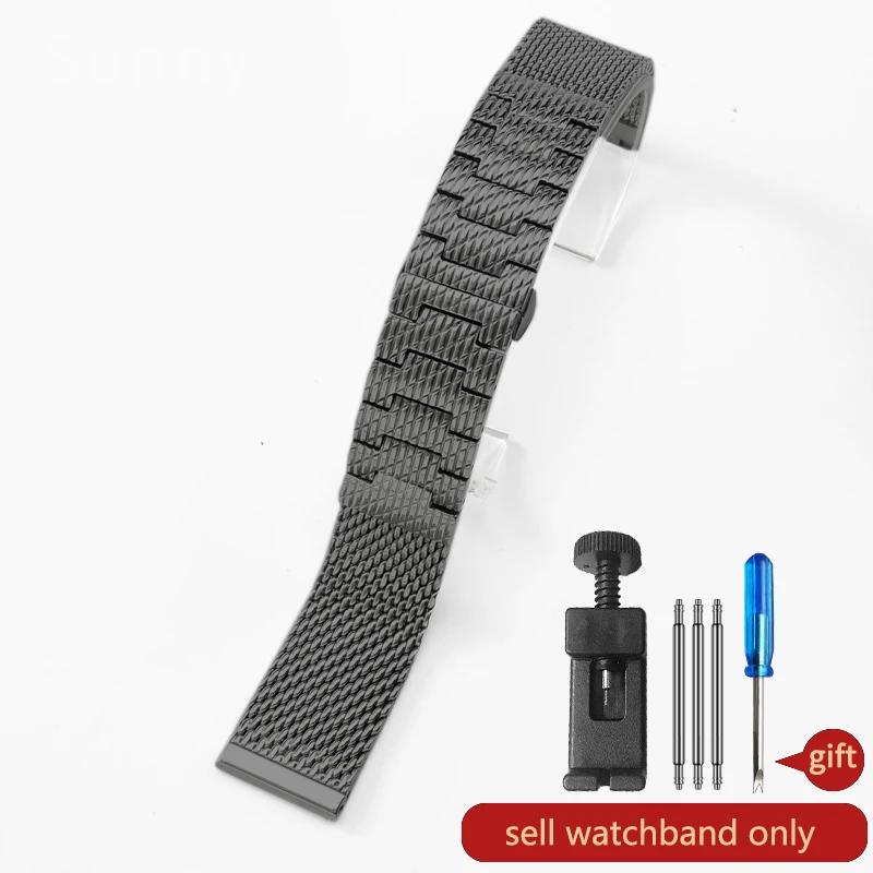 High Quality Steel Mesh Belt Watch Strap for Citizen Eco-Drive Air Eagle Jy8078 Second Generation Blue Angel 22mm Watchband