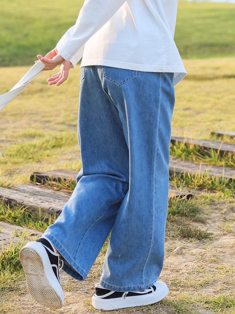 

New Straight Leg Jeans for Middle & High School Girls - Big Kids, Loose Fit, Spring/Autumn 2022 S