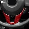 Real Soft Carbon Fiber Sticker For Mazda 3 Axela 2014 2015 2016 LHD RHD Car Steering Wheel Bottom Trim Interior Accessories