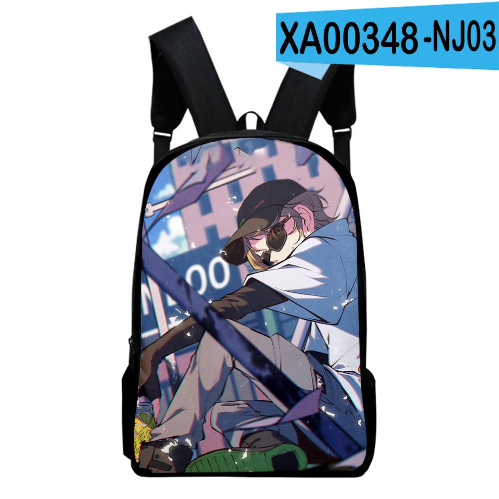 Classic Popular Funny Ranboo Notebook Backpacks Pupil School Bags 3D Print Oxford Waterproof Boys/Girls Laptop Backpacks
