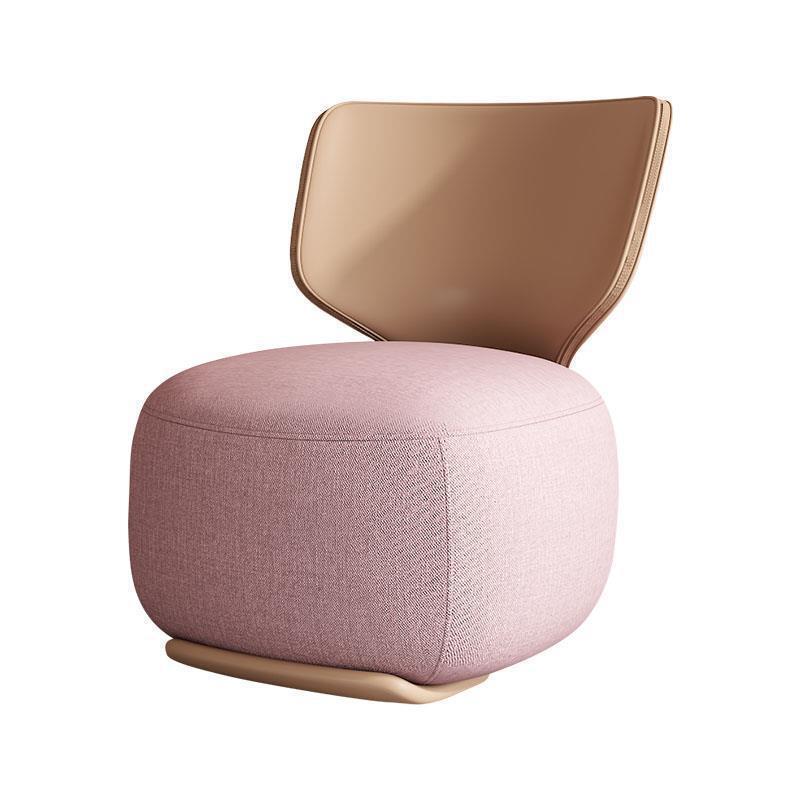 Log Light Luxury First Class Cabin Lounge Sofa Chair Nordic Living Room Fabric Low Stool Balcony Leisure Armchair 2024 New