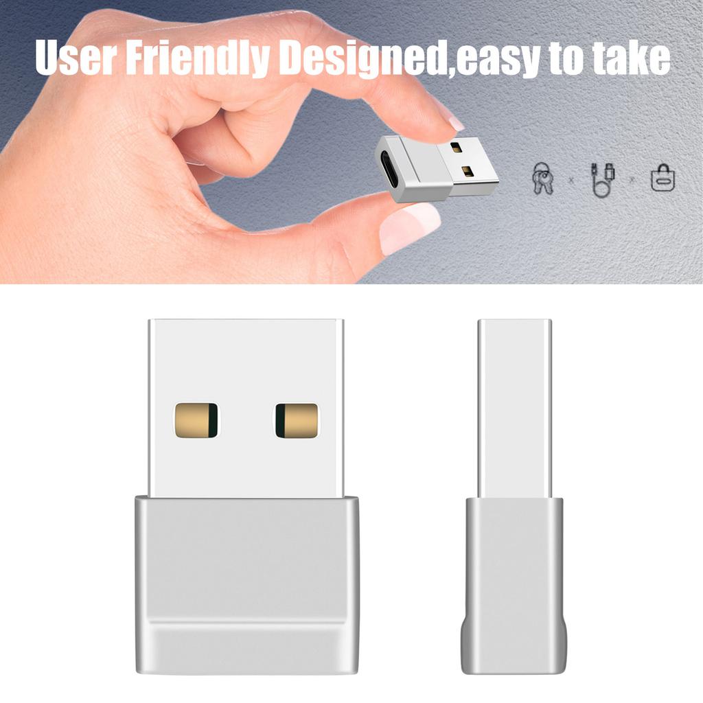2Pack USB C Female To USB Male Adapter Enjoy 480mbps Fast Transmission and Safe Charging Type C To USB Adapter
