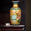 Jingdezhen-Enamel Colored Vases, Ceramic Decorative Vase, Porcelain, Antique Office Furniture, Ornaments Articles, Vase Crafts