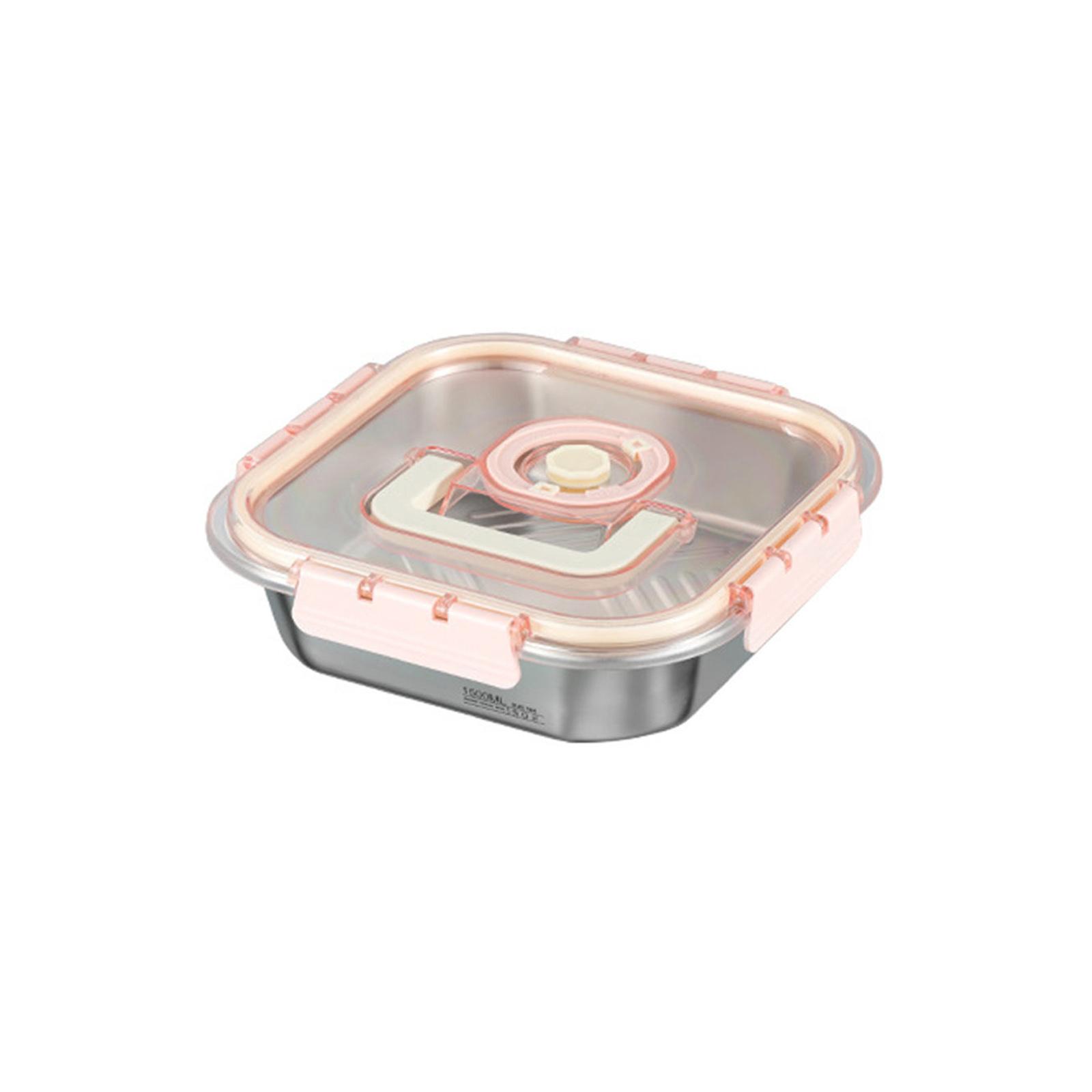 Большой контейнер для хранения продуктов питания, удобный контейнер для хранения продуктов из нержавеющей стали, чехол для свежести для повседневного использования 10