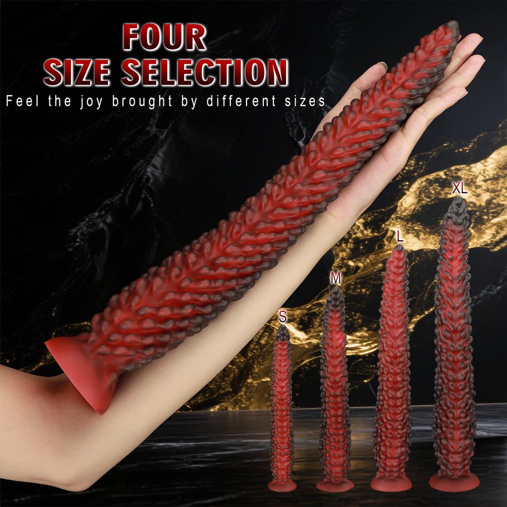 New Alien Tentacle Anal Plug Long Thick Dildo Spiral Silicone Large Butt Plug Suction Cup Anal Toy G Spot Clitoris Stimulator Dilator Adult Toy Unisex