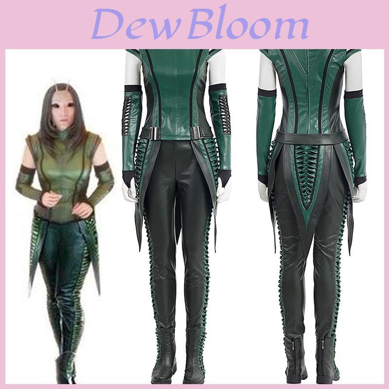 Exquisites grünes Guardians of the Galaxy 2 Mantis Cosplay-Outfit für Frauen