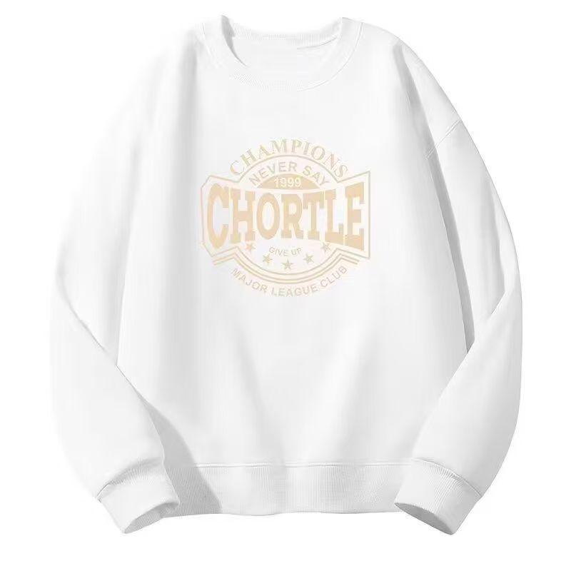 Herren Trendiges Fleece-gefüttertes Sweatshirt - Herbst/Winter 2025 Lockerer Pullover mit Rundhalsausschnitt und langen Ärmeln