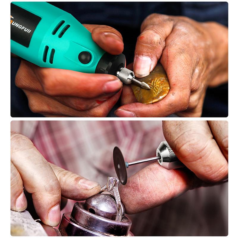 30000RPM Portable Mini Electric Drill Grinder 6 Speed Adjustable Home DIY Polishing Machine Carving Electric Rotary Tool