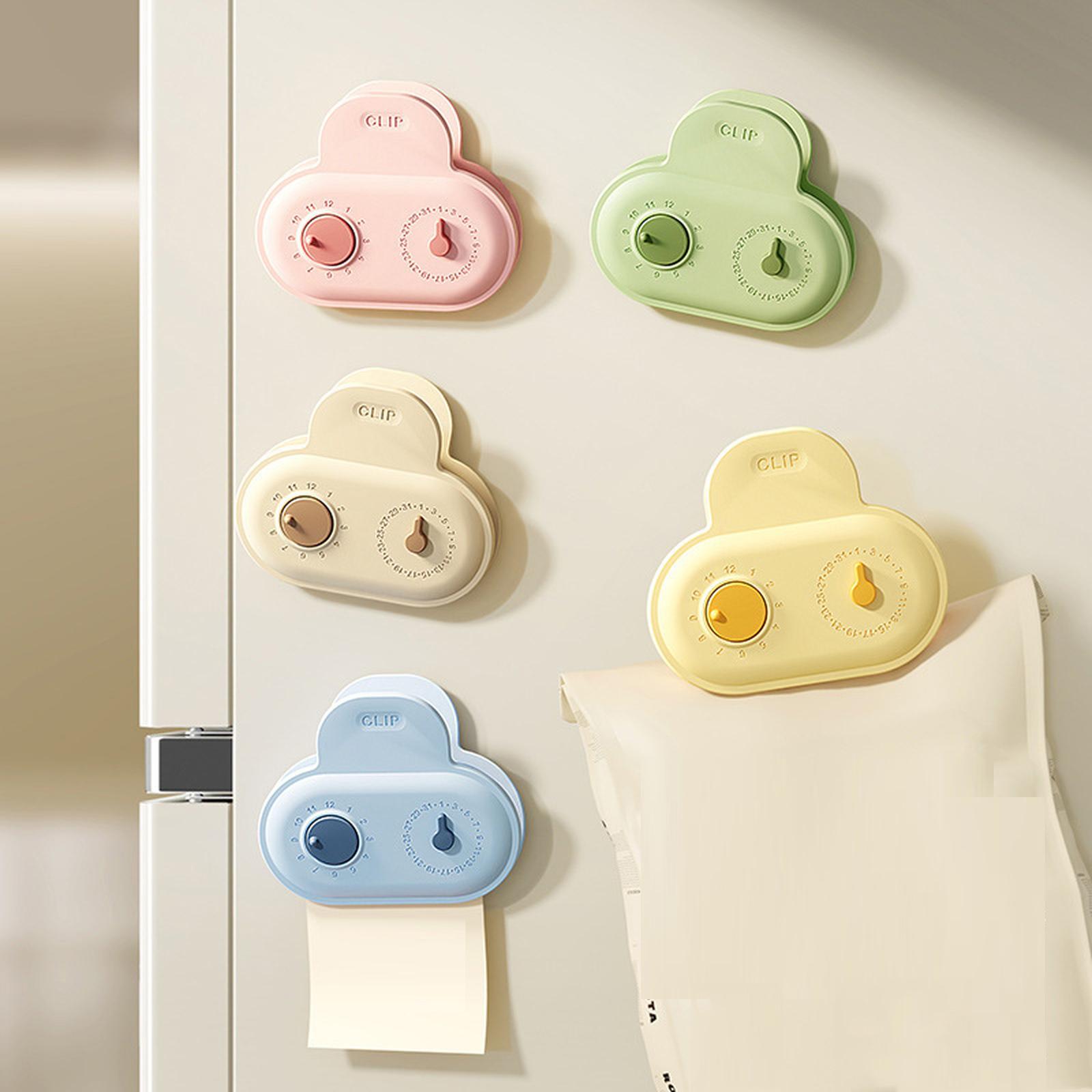 Magnetic Food Sealing Clips with Date Dial for Kitchen Snack Bags one size 632₽