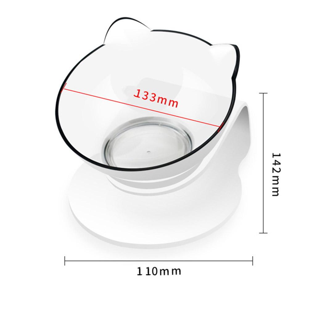 Katzennäpfe Futternapf für Haustiere Katzennapf für Wasser Langlebig Fallresistent 15 Grad Neigung Einzelner Katzennapf
