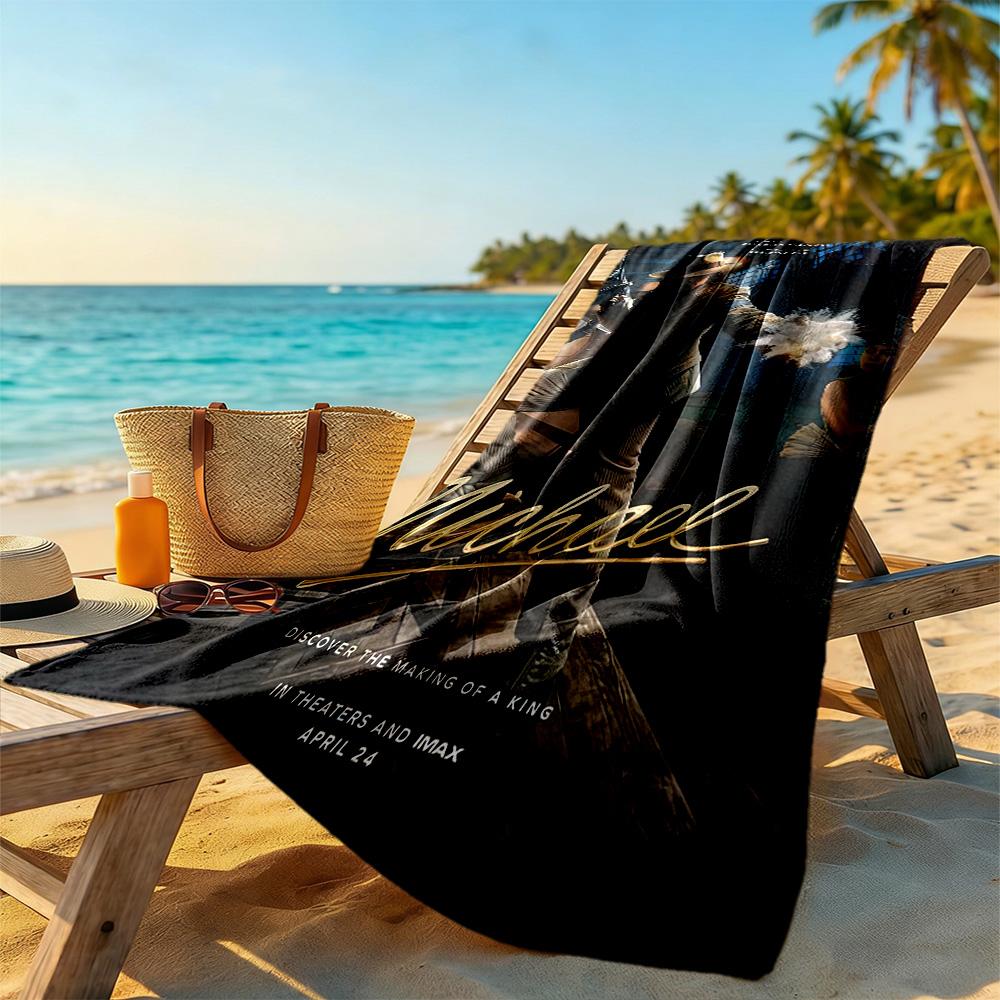 Michael Jackson Beach Towel Super Soft Microfiber Quickdry Fabric Comfortable Lightweight