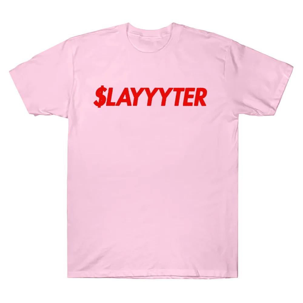 Slayyyter Worst Girl in America Grafik T-Shirt Vintage Gothic AltPop Unisex Oversized Rundhals Baumwolle Kurzarm T-Shirts