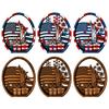 Patriotic 4th of July Table Centerpiece Wooden America Flag Lady Liberty Standing Sign for Independence Day Farmhouse Tiered Tray Decor